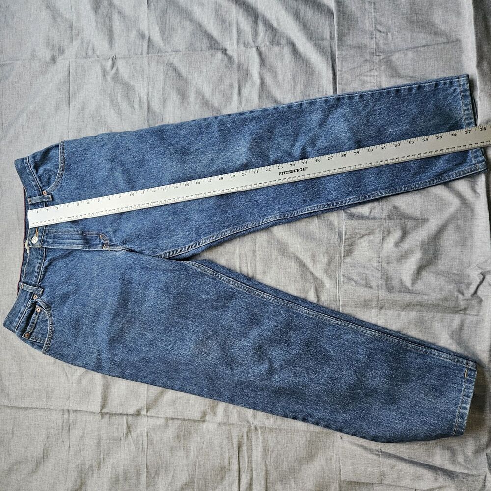 Y2K Levi's 550 Relaxed Fit Jeans Womens 14M Blue Denim High Rise Tapered Leg 28" - Picture 5 of 13